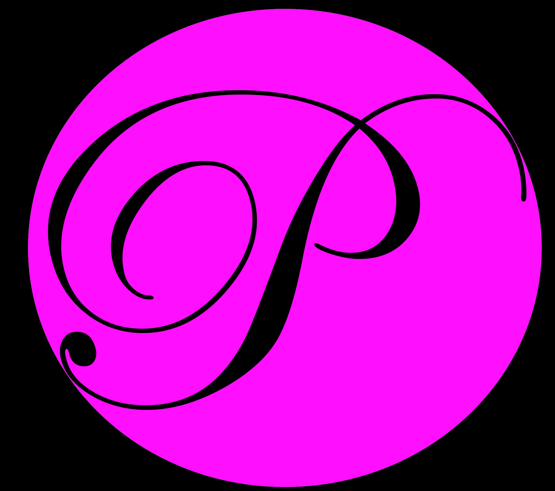 P for blog header logo – The Powder Puff Post